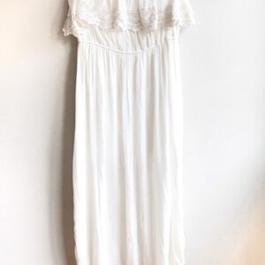 Harper + Harlow Long White Vacation Dress XL